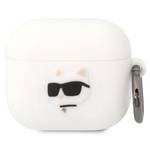 Etui / Pokrowiec Karl Lagerfeld 3D Logo NFT Choupette Head na Airpods 3 (KLA3RUNCHH) białe