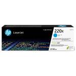 Toner HP 220X, 5 500 stran (W2201X) błękitny