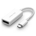 Redukcja UGREEN USB-C/DisplayPort (40372) Biała
