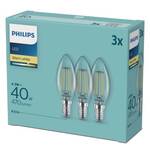 Żarówka LED Philips svíčka, 4,3W, E14, teplá bílá (3ks) (8718699612337)