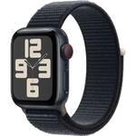 Inteligentny zegarek Apple Watch SE 2023 GPS + Cellular 40mm pouzdro z temně inkoustového hliníku - temně inkoustový provlékací sportovní řemínek (MRGE3QC/A)