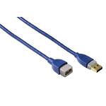 Kabel Hama USB 3.0, 1,8m, prodlužovací (39674) Niebieski