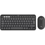 Klawiatura i mysz Logitech Pebble 2 Combo for Mac, US INT'L (920-012244) grafitowa