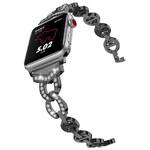 Pasek wymienny WG crystal, kovový, na Apple Watch 42/44/45 mm (10628) Czarny
