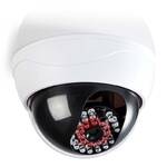 Atrapa kamery bezpieczeństwa Nedis s infračervenou LED, dome, IP44, venkovní i vnitřní (DUMCD20WT)