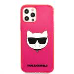 Obudowa dla telefonów komórkowych Karl Lagerfeld Choupette Head na Apple iPhone 12/12 Pro (KLHCP12MCHTRP) Różowy 