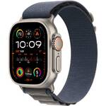 Inteligentny zegarek Apple Watch Ultra 2 GPS + Cellular, 49mm pouzdro z titanu - modrý alpský tah - S (MREK3CS/A)