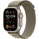 Inteligentny zegarek Apple Watch Ultra 2 GPS + Cellular, 49mm pouzdro z titanu - olivový alpský tah - M (MREY3CS/A)