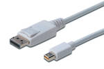 Kabel Digitus DisplayPort / Mini DisplayPort, 2m (AK-340102-020-W) Biały