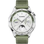 Inteligentny zegarek Huawei Watch GT 4 46mm - Silver + Green Strap (55020BGV)