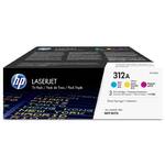 Toner HP 312A, 3x 2700 stran, 3 pack, CMY (CF440AM)