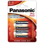 Baterie alkaliczne Panasonic C, R14,  Pro Power, blistr 2szt. (LR14PPG/2BP)