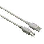 Kabel Hama USB 2.0 typ A-B, 3 m (200901) Szary 