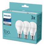 Żarówka LED Philips klasik, 14W, E27, neutrální bílá (3ks) (8718699694906)