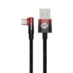 Kabel Baseus USB/USB-C 100W, 1m (CAVP000420) Czarny/Czerwony