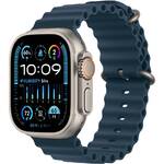 Inteligentny zegarek Apple Watch Ultra 2 GPS + Cellular, 49mm pouzdro z titanu - modrý oceánský řemínek (MREG3CS/A)