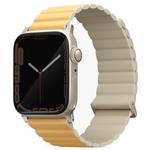 Pasek wymienny Uniq Revix Premium Edition Reversible na Apple Watch 42/44/45/49mm (UNIQ-45MM-REVPCYELIVY) Żółty/Beżowy 