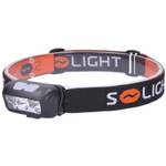 Czołówka Solight 150 + 100 lm, bílé a červené světlo, Li-Ion, USB (WN40)