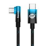 Kabel Baseus USB-C/USB-C 100W, 1m (CAVP000621) Czarny/Niebieski
