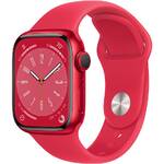 Inteligentny zegarek Apple Watch Series 8 GPS + Cellular 45mm pouzdro z hliníku (PRODUCT)RED - (PRODUCT)RED sportovní řemínek (MNKA3CS/A)