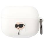 Etui / Pokrowiec Karl Lagerfeld 3D Logo NFT Karl Head na Airpods Pro (KLAPRUNIKH) białe