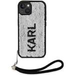 Obudowa dla telefonów komórkowych Karl Lagerfeld Sequins Reversible na Apple iPhone 14 (KLHCP14SPSQRKS) Czarny/Srebrny