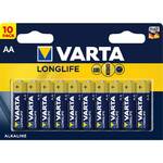 Baterie alkaliczne Varta Longlife AA, LR06, blistr 10ks (4106101461)