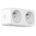 Gniazdko Smart Plug IMMAX NEO SMART 2 zásuvka (FR)/ 16A/ Zigbee/ Google Assistant/ Amazon Alexa/ LIDL/ TUYA (07752L)