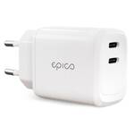 Ładowarka sieciowa Epico 2x USB-C, 45W (9915101100143) Biała