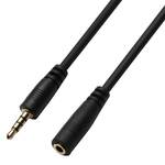 Kabel GoGEN prodlužovací 3,5mm jack, 4 pólový, 2m (JACK200FM03) Czarny