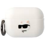 Etui / Pokrowiec Karl Lagerfeld 3D Logo NFT Choupette Head na Airpods Pro 2 (KLAP2RUNCHH) białe