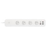 Przedłużacz iGET Power 4 USB HOME - Wi-Fi 4x zásuvka + 4x USB a měřením spotřeby, 1,5m (Power 4 USB) Biały