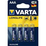 Baterie alkaliczne Varta Longlife AAA, LR03, blistr 4 ks (4103101414)