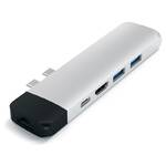 Hub USB Satechi USB-C PRO Hub (HDMI 4K, Pass Through Charging, 1x USB 3.0, 1x MicroSD, Ethernet) (ST-TCPHES) Srebrny