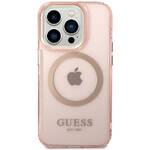 Obudowa dla telefonów komórkowych Guess Translucent MagSafe na Apple iPhone 14 Pro Max (GUHMP14XHTCMP) Różowy 