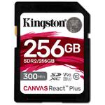 Karta pamięci Kingston Canvas React Plus 256GB SDXC UHS-II (300R/260W) (SDR2/256GB)