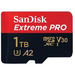 Karta pamięci SanDisk Micro SDXC Extreme Pro 1TB UHS-I U3 (200R/140W) + adapter (SDSQXCD-1T00-GN6MA)