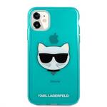 Obudowa dla telefonów komórkowych Karl Lagerfeld Choupette Head na Apple iPhone 11 (KLHCN61CHTRB) Niebieski