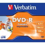 Dysk Verbatim DVD-R 4,7GB, 16x, printable, jewel box, 1ks (43521)