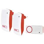 Bell Wireless EMOS P5750.2R bezbateriový, 2 přijímače (P5750.2R) Biały/Czerwony