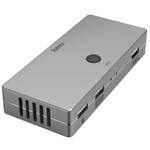 Hub USB Hama KVM přepínač pro 2 PC na 1 monitor, 3xUSB, 1xHDMI (200135) Szary 