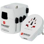 Adapter podróżny SKROSS PRO World & USB, 6,3A max. (PA41) Biały