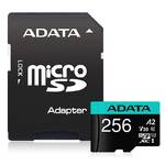 Karta pamięci ADATA Premier Pro MicroSDXC 256GB (100R/80W) + adaptér (AUSDX256GUI3V30SA2-RA1)