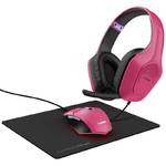Zestaw gamingowy Trust GXT 790 3v1, headset + myš + podložka pod myš (25179) Różowy 