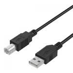 Kabel WG USB/USB-B, 1,5m (9687) Czarny