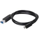 Kabel Club3D USB-C/USB-B, M/M, 1m (CAC-1524) Czarny