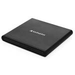 Zewnętrzna nagrywarka DVD Verbatim CD/DVD Slimline USB 2.0 (53504) Czarna