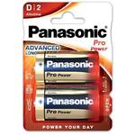 Baterie alkaliczne Panasonic D, R20,  Pro Power, blistr 2 szt. (LR20PPG/2BP)