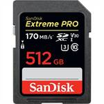 Karta pamięci SanDisk SDXC Extreme Pro 512GB UHS-I U3  (170R/90W) (SDSDXXY-512G-GN4IN)