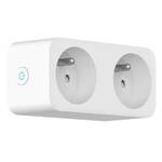 Gniazdko Smart Plug IMMAX NEO LITE SMART 2 zásuvka (FR)/ 16A/ Wi-Fi/ Google Assistant/ Amazon Alexa/ LIDL/ TUYA (07751L)